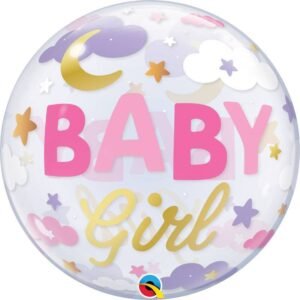 Ballon Bulle « Baby girl » Sweet dream 56cm – Qualatex