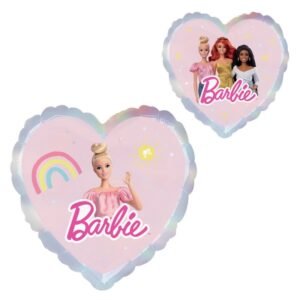 Ballon alu Barbie cœur 43cm – Amscan