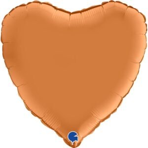 Ballon alu Coeur Caramel satin 45cm