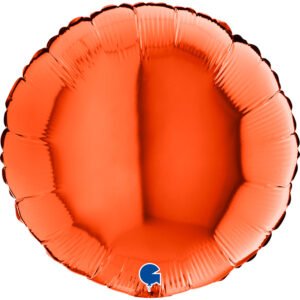 Ballon alu Rond Orange 45cm