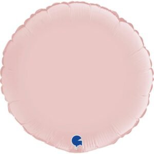 Ballon alu Rond Rose pastel satin 45cm