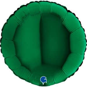 Ballon alu Rond Vert foncé 45cm