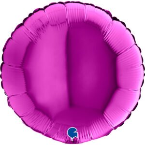 Ballon alu Rond Violet 45cm