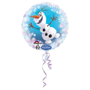 Ballon alu Reine des neiges Olaf rond 45cm – Amscan