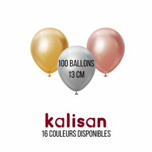 100 Ballons 13cm Chrome – Kalisan