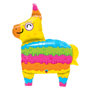 Ballon Alu 86cm Pinata arc-en-ciel – Qualatex