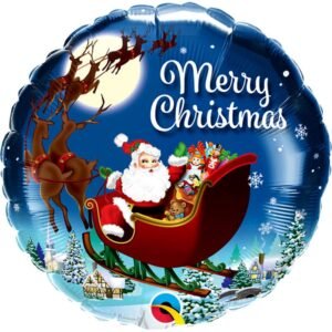 Ballon Alu 45cm « Merry Christmas » – Qualatex