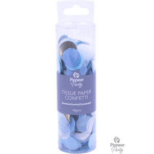 Confetti Blue White & Gold – Qualatex