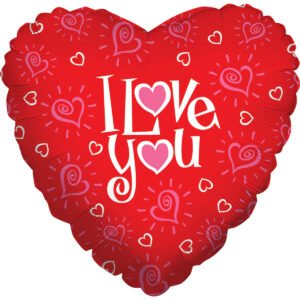 Ballon Alu 45cm « I Love You » Coeur – Grabo