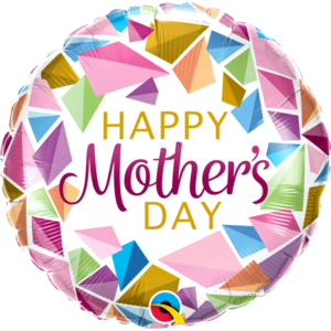 Ballon Alu 45cm « Happy Mother’s Day » Gemmes colorées – Qualatex