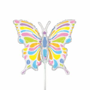 Ballon Alu 32cm Mini papillon pastel – Grabo