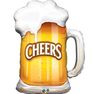 Ballon Alu 89cm « Cheers » chope à Bière – Qualatex