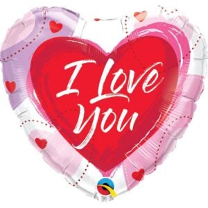 Ballon Alu 45cm « I Love You » Cœur – Qualatex