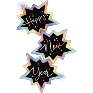 Ballon Alu 129cm « Happy New Year » Trio – Grabo