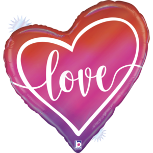 Ballon Alu 89cm « Love » Ombre – Grabo