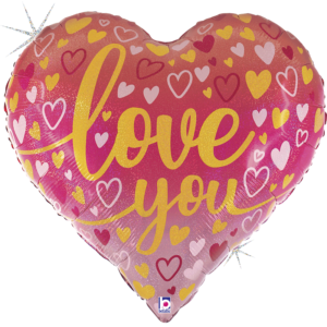 Ballon Alu 76cm « Love You » Cœur – Grabo