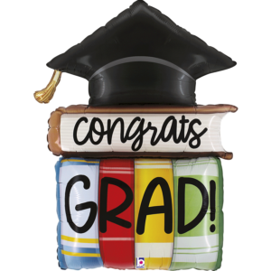 Ballon Alu 112cm « Congrats Grad ! » Livres – Grabo