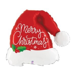 Ballon Alu 104cm Chapeau de Père Noël de Noël – Grabo