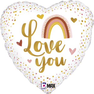 Ballon Alu 45cm Boho « Love You » – Grabo