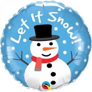 Ballon Alu 45cm « Let it snow » – Qualatex