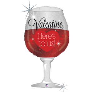 Ballon Alu 86cm Vin Saint-Valentin – Grabo