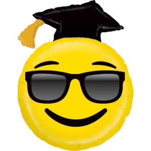Ballon Alu 94cm Emoji Diplômé – Grabo