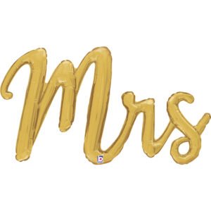 Ballon alu 99cm « Mrs » Script – Grabo