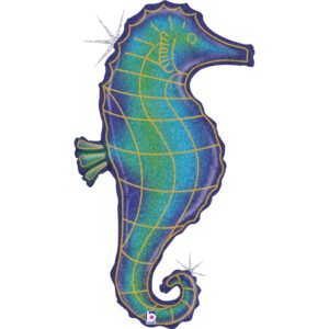 Ballon Alu 91cm Hippocampe scintillant – Grabo