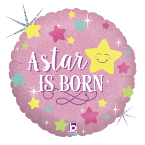 Ballon Alu 45cm « A Star Is Born » Rose – Grabo