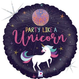 Ballon Alu 45cm Unicorn Party – Grabo