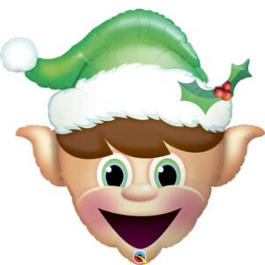 Ballon Alu 89cm Elfe de Noël – Qualatex
