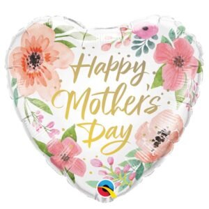 Ballon Alu 45cm « Happy Mother’s Day » Floral – Qualatex