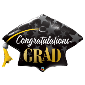 Ballon Alu 104cm « Congratulations Grad » Étoiles – Qualatex