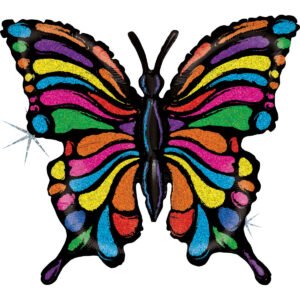 Ballon Alu 83cm Papillon Pop Art – Grabo