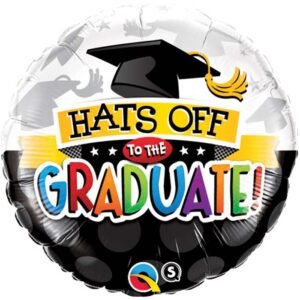Ballon Alu 45cm Chapeau diplômé – Qualatex