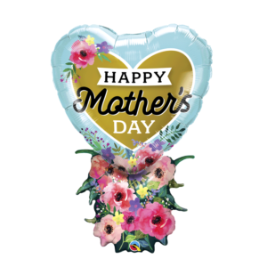 Ballon alu 96cm « Happy Mother’s Day » Bouquet – Qualatex