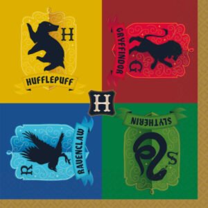 16 Serviettes Papiers Harry Potter Maisons – Amscan