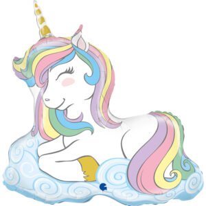 Ballon Alu 99cm Licorne Macaron – Grabo