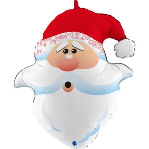 Ballon Alu 66cm Tête de Père Noël curieuse – Grabo