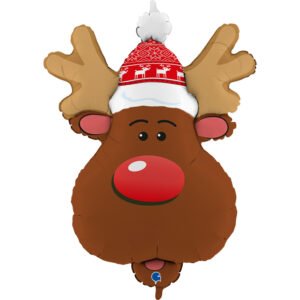 Ballon Alu 86cm Tête de renne – Grabo