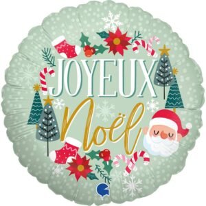 Ballon Alu 45cm « Joyeux Noël » – Grabo