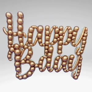 Structure 120cm Script Happy Birthday – Nikoloon